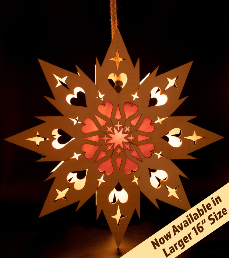 Koselig Lighted Hanging Scandinavian Welcome Star