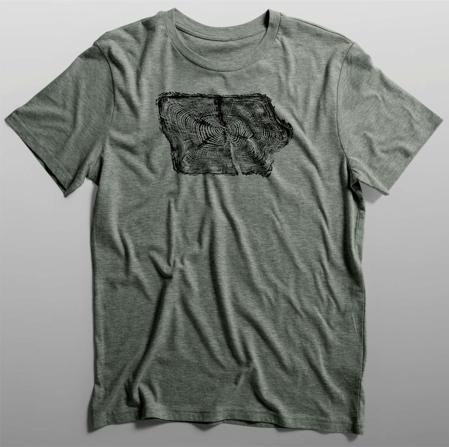 Iowa Tree Ring T Shirt