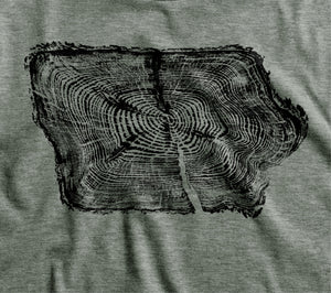 Iowa Tree Ring T Shirt