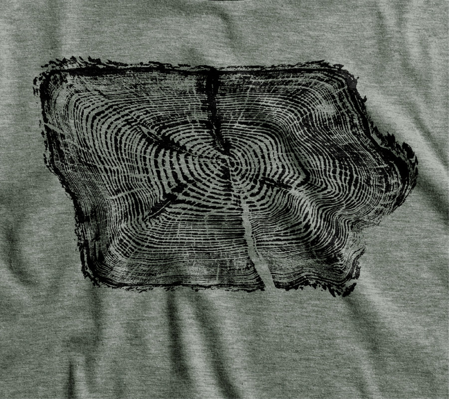 Iowa Tree Ring T Shirt